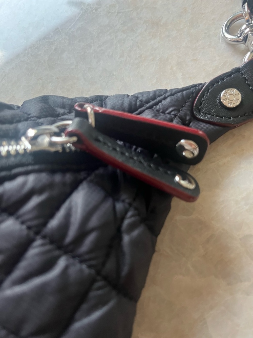 MZ Wallace Quilted Black Crosby Sling - Picture 7 of 14